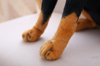 Cute Realistic Rottweiler Dog Plush Toys Plushie Depot