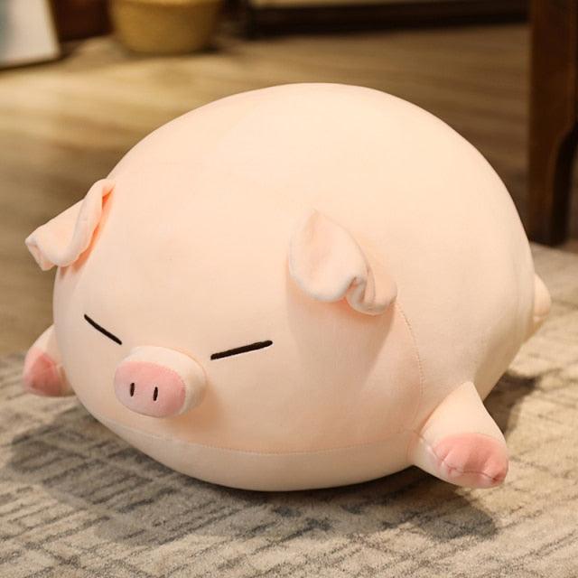 Chubby Expressive Piggy Plushies green Stuffed Animals Plushie Depot