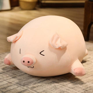 Chubby Expressive Piggy Plushies Red Plushie Depot