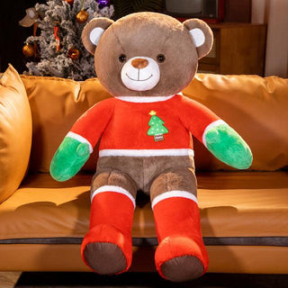 Christmas Bear Plush Toys black Stuffed Toys - Plushie Depot