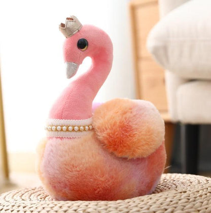 Kawaii Rainbow Princess Swan Plush Toys Pink Stuffed Animals - Plushie Depot