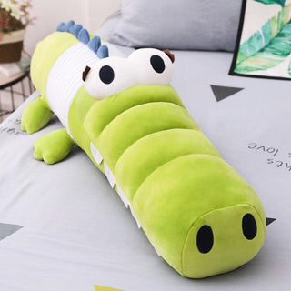 Funny Big Eye Crocodile Plush Pillows green Plushie Depot