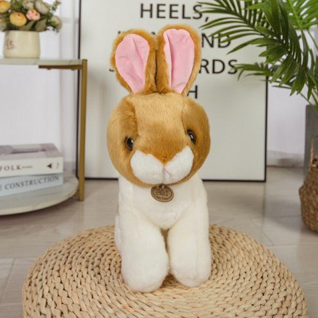 Real Lifelike Rabbit Stuffed Animals yellow Stuffed Animals - Plushie Depot