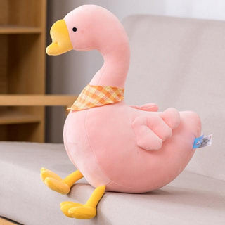 Sitting Big Goose Plush Toys Pink Plushie Depot