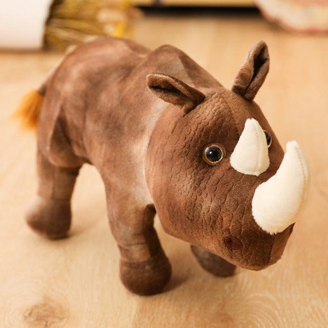 Lifelike Rhinoceros Plush Toys 2 Stuffed Toys - Plushie Depot