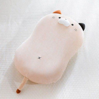 Kawaii Cat With Zipper Plush Pillows 2 Stuffed Toys - Plushie Depot