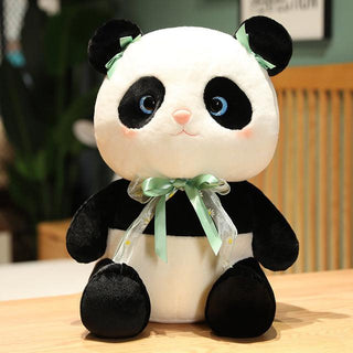Kawaii Bow Panda Plush Toys white Plushie Depot