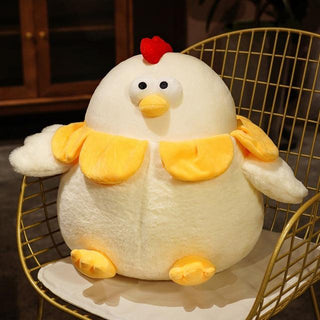 Cute Quirky Chicken Plushie black Plushie Depot