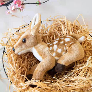 Realistically Cute Baby Deer Plush Toy - Plushie Depot