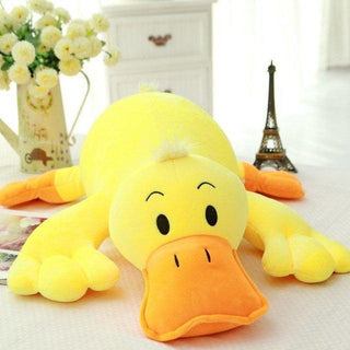 Lying Yellow Duck Plush Pillow A Pillows - Plushie Depot