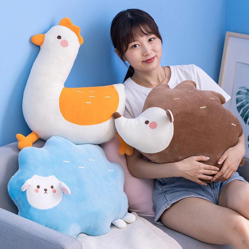 Artistically Cute Plush Animal Pillows – Plushie Depot