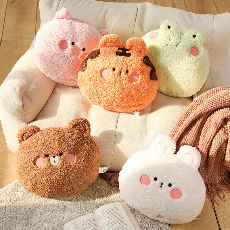 Kawaii Round Cartoon Animal Pillow Plushies – Plushie Depot