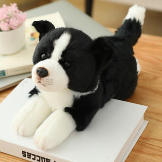 Realistic Border Collie Dog Plush Toy Plushie Depot