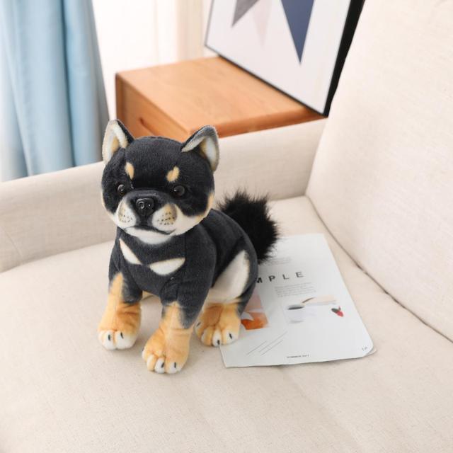 Sitting Lifelike Dog Stuffed Animal Plush Toys