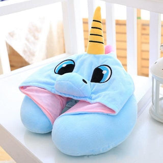 Kawaii Unicorn Plush Hat Blue Pillows - Plushie Depot