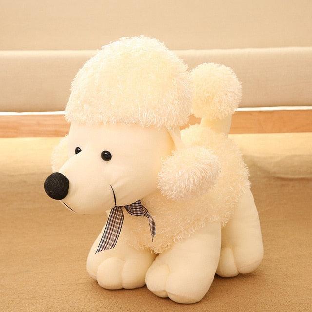 8"Plush Poodle Dog Toy Doll White Plushie Depot