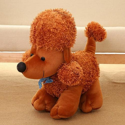 8"Plush Poodle Dog Toy Doll Brown Plushie Depot