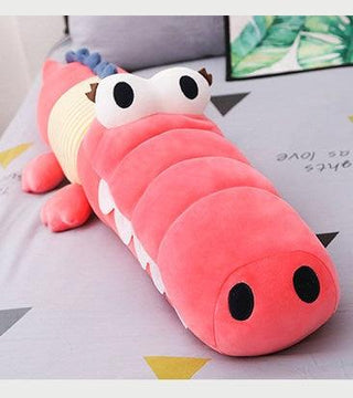 Big and Colorful Crocodile Plush Toys Pink Stuffed Animals - Plushie Depot