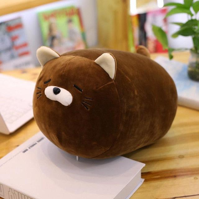 Cute Fat Cat Stuffed Animal Plush Toys Chocolate - Plushie Depot