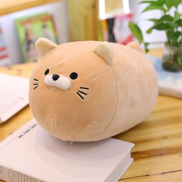 Cute Fat Cat Stuffed Animal Plush Toys Khaki Plushie Depot