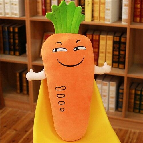 17.5" Funny Stuffed Carrot Plush Toy 1 Stuffed Animals Plushie Depot
