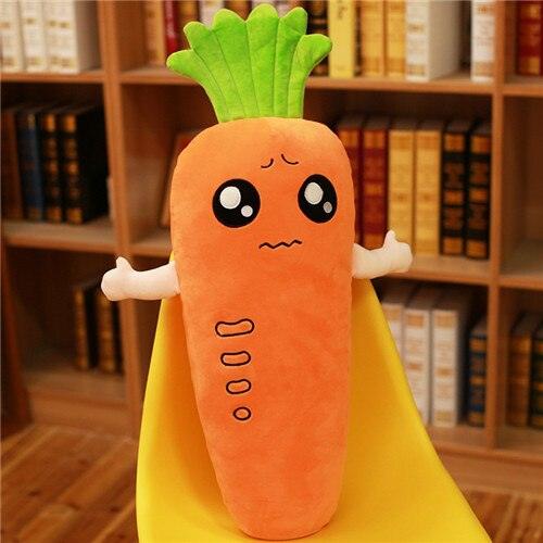 17.5" Funny Stuffed Carrot Plush Toy 2 Stuffed Animals Plushie Depot