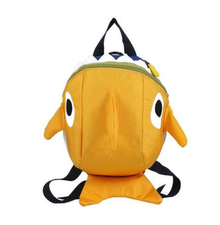 Cute Cartoon Shark Backpack one size Yellow Plushie Depot