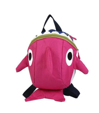 Cute Cartoon Shark Backpack one size Pink Plushie Depot