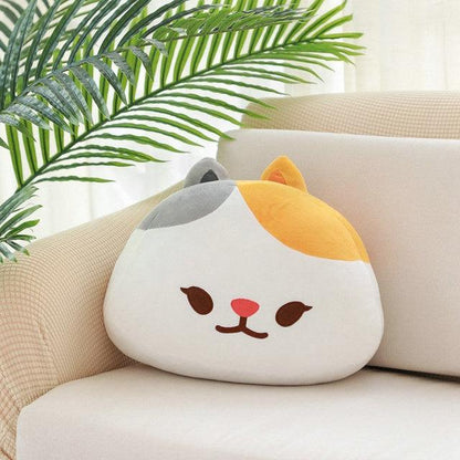 Kawaii Animal Head Plush Pillows 16''x13''X6'' bella cat Plushie Depot