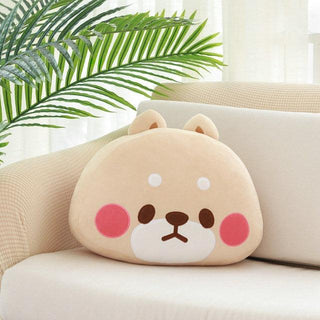Kawaii Animal Head Plush Pillows 16''x13''X6'' yata shiba Plushie Depot