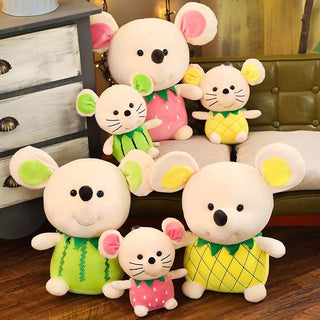 Kawaii Cartoon Fruit Mouse Plush Toys - Plushie Depot