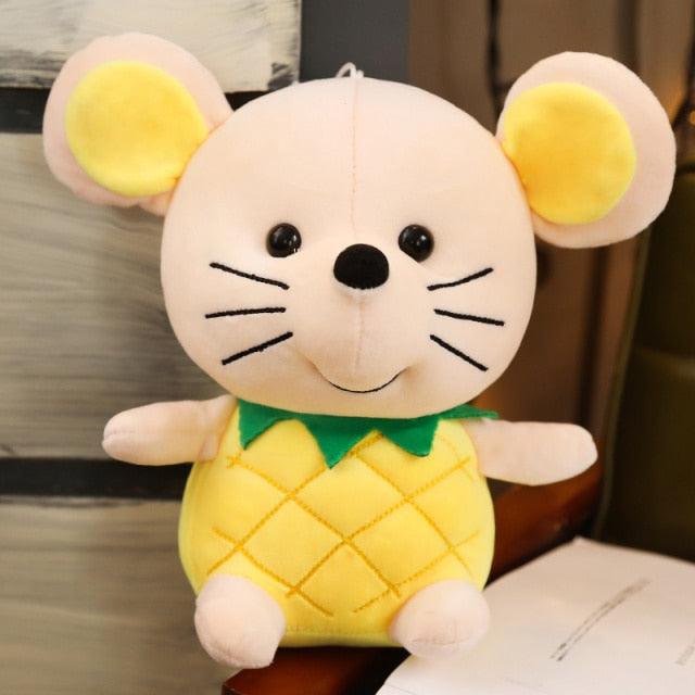 Kawaii Cartoon Fruit Mouse Plush Toys 25cm Plushie Depot
