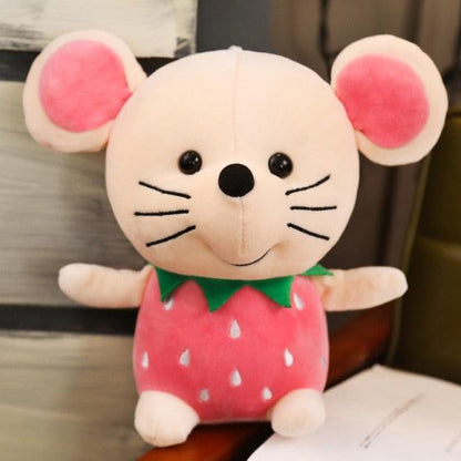 Kawaii Cartoon Fruit Mouse Plush Toys 25cm 2 Plushie Depot