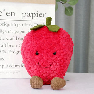 Super Soft and Funny Pineapple and Strawberry Fruit Plushies Strawberry Plushie Depot