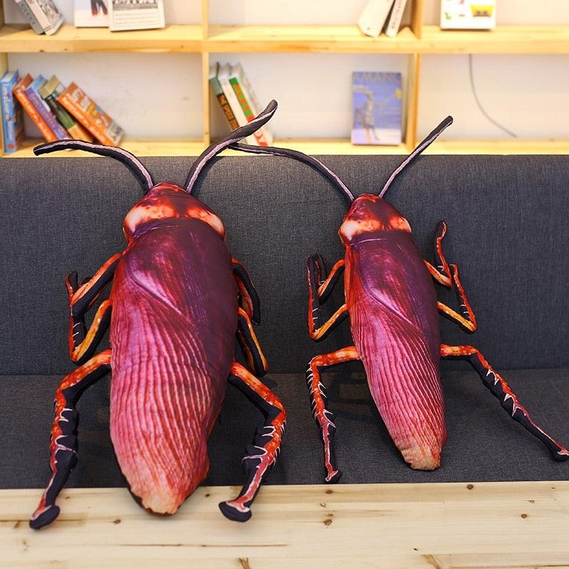 21"-37" Large Realistic Funny Simulated Cockroach Plush Pillows Stuffed Animals Plushie Depot